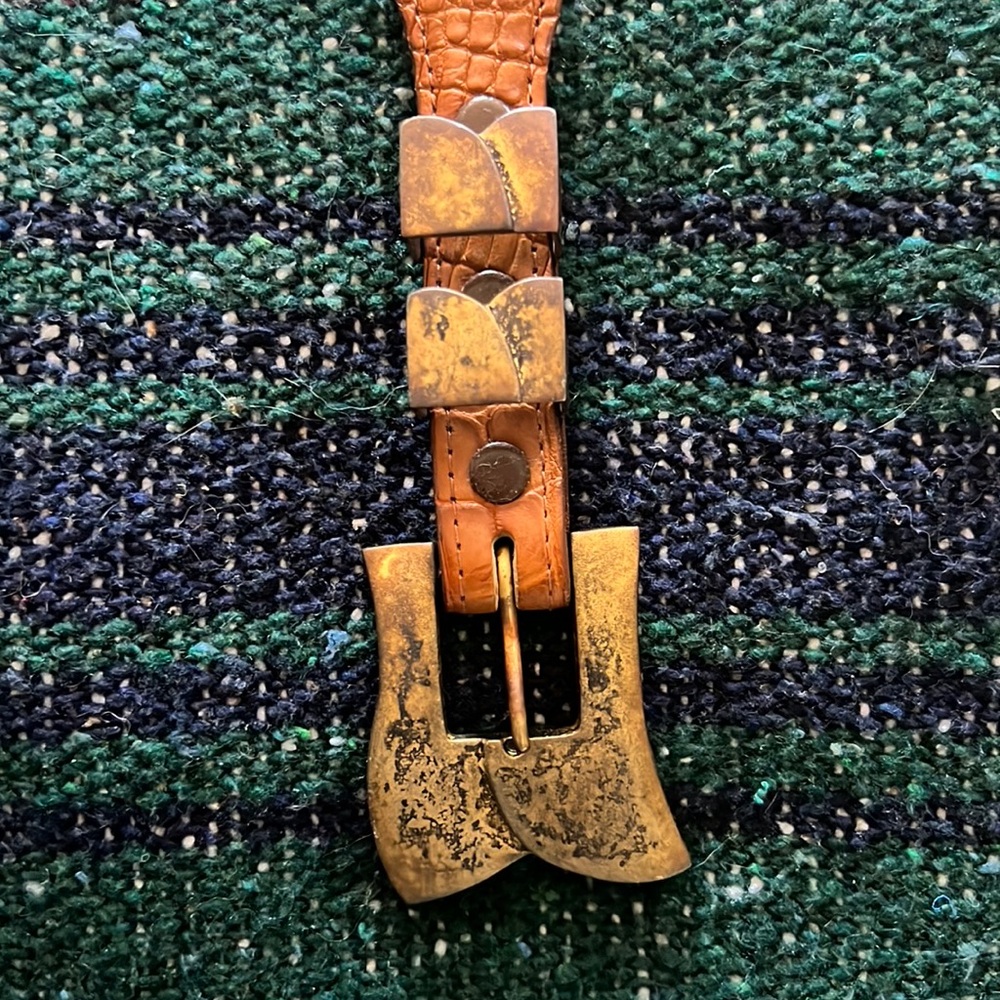 Shant Peter Design buckle on Billy Martin Genuine Alligator Belt